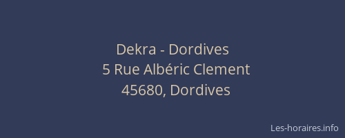 Dekra - Dordives