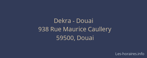 Dekra - Douai