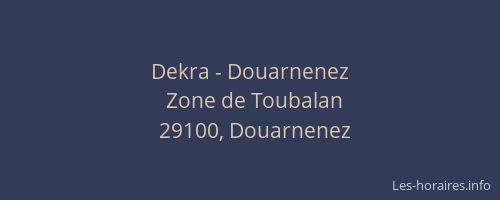 Dekra - Douarnenez