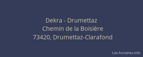 Dekra - Drumettaz