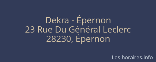 Dekra - Épernon