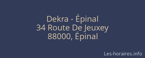 Dekra - Épinal