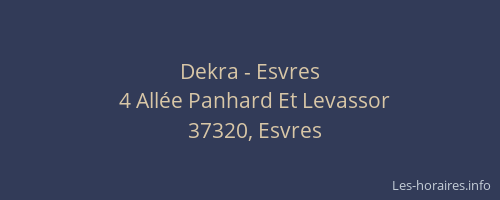 Dekra - Esvres