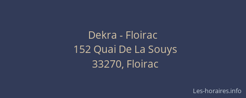 Dekra - Floirac