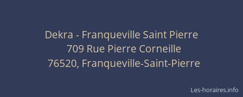 Dekra - Franqueville Saint Pierre