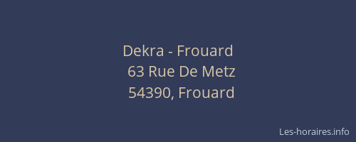 Dekra - Frouard