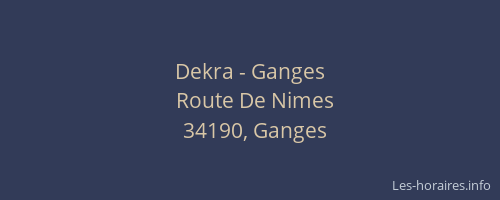 Dekra - Ganges