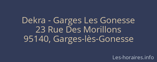 Dekra - Garges Les Gonesse