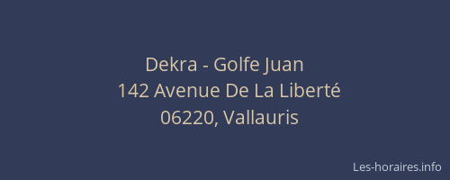 Dekra - Golfe Juan