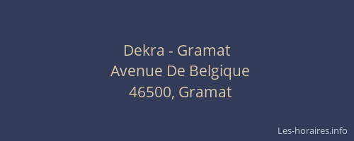 Dekra - Gramat