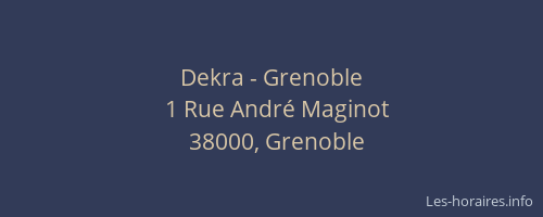 Dekra - Grenoble