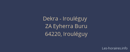 Dekra - Irouléguy