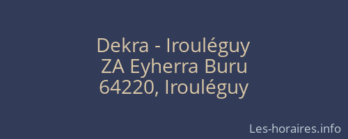 Dekra - Irouléguy