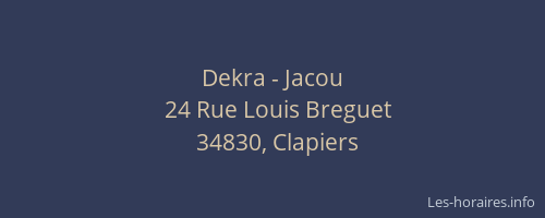Dekra - Jacou