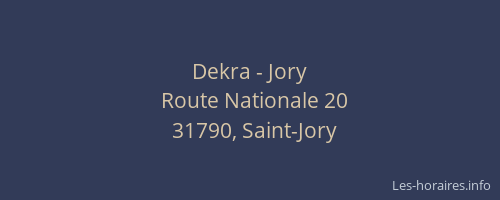 Dekra - Jory