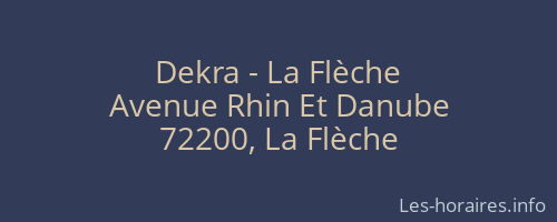 Dekra - La Flèche