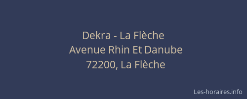 Dekra - La Flèche