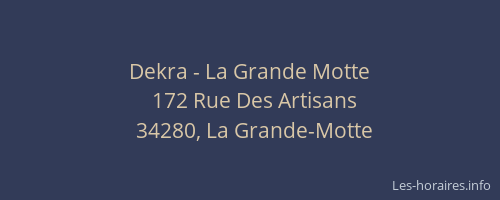 Dekra - La Grande Motte