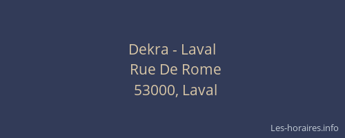 Dekra - Laval