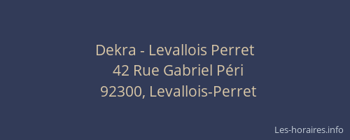 Dekra - Levallois Perret