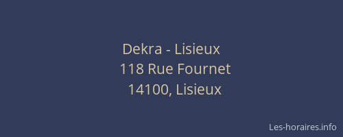 Dekra - Lisieux