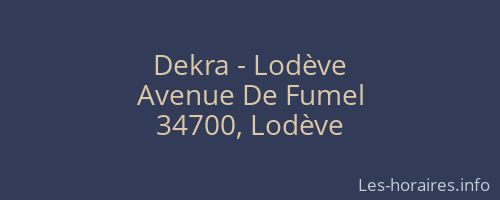 Dekra - Lodève