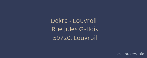 Dekra - Louvroil