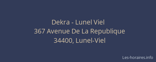 Dekra - Lunel Viel