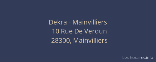 Dekra - Mainvilliers