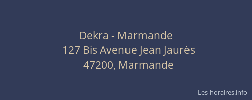 Dekra - Marmande