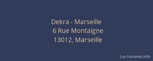 Dekra - Marseille