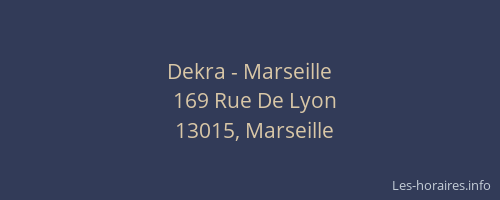 Dekra - Marseille