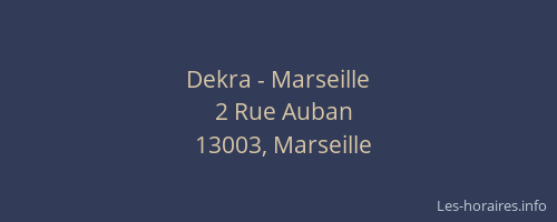 Dekra - Marseille