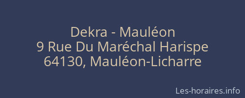 Dekra - Mauléon