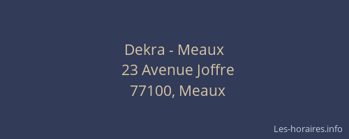 Dekra - Meaux