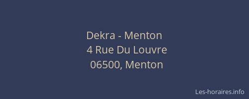Dekra - Menton