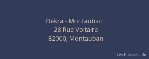 Dekra - Montauban