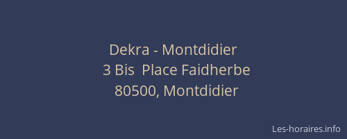 Dekra - Montdidier