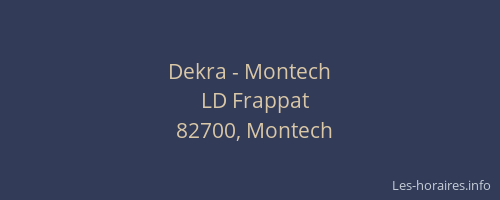 Dekra - Montech