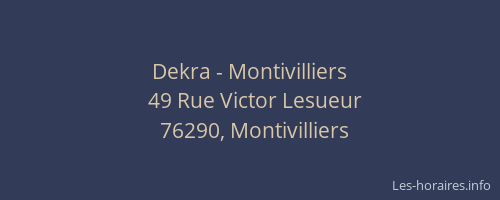 Dekra - Montivilliers