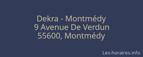 Dekra - Montmédy