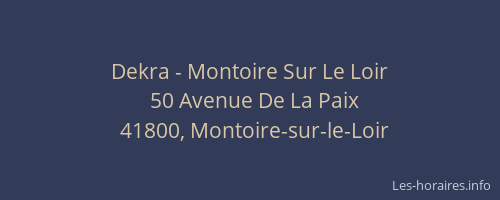 Dekra - Montoire Sur Le Loir