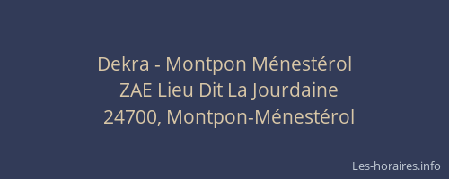 Dekra - Montpon M&eacute;nest&eacute;rol