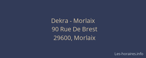 Dekra - Morlaix