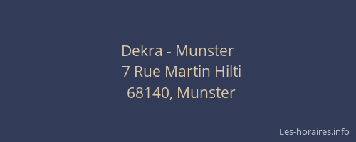 Dekra - Munster