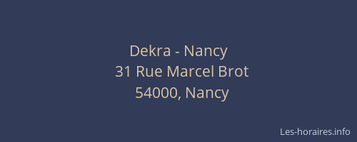 Dekra - Nancy