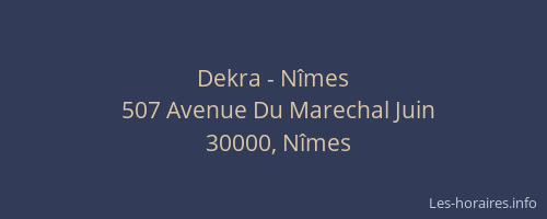 Dekra - Nîmes