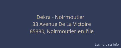 Dekra - Noirmoutier