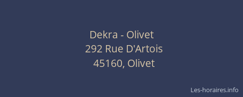 Dekra - Olivet