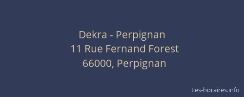 Dekra - Perpignan